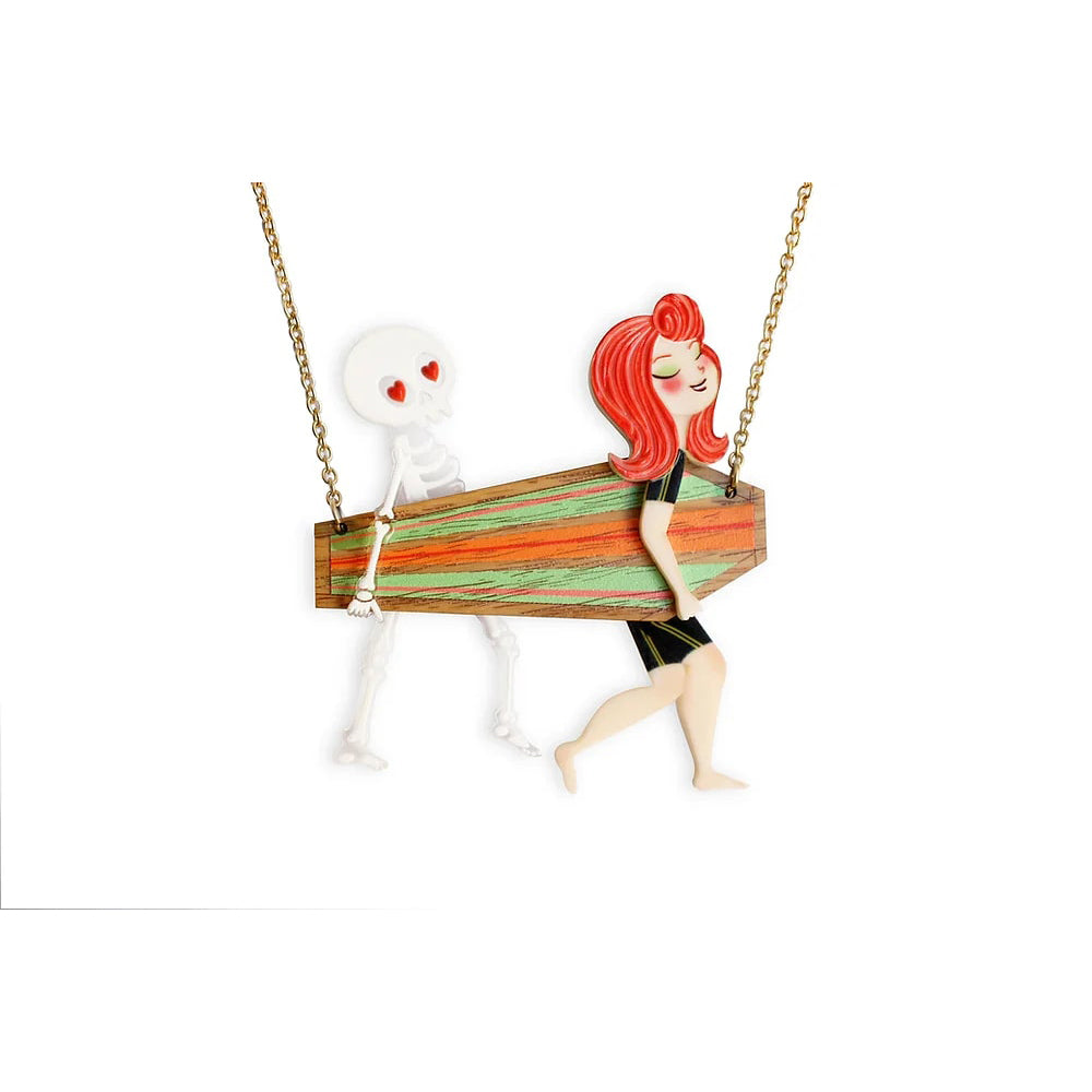 Surfer Couple Necklace by Laliblue Quirks!