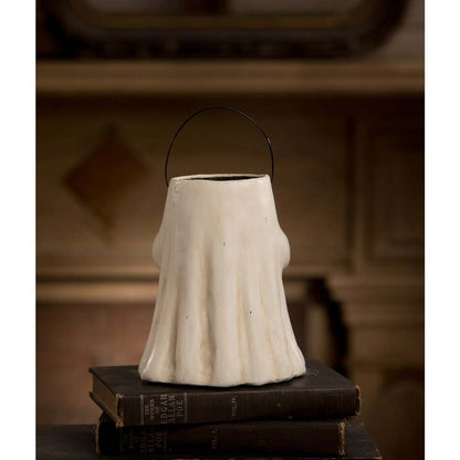 Sweet Boo With Pumpkin Bucket Paper Mache by Bethany Lowe Designs Quirks!