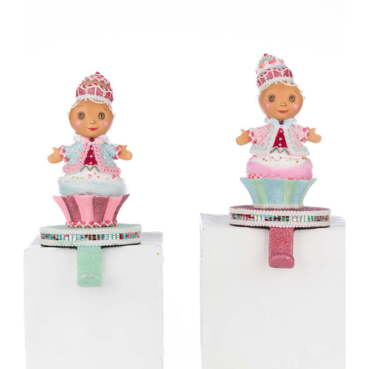 Sweet Delights Gingerbread Stocking Holder Assortment of 2 by Katherine's Collection Quirks!