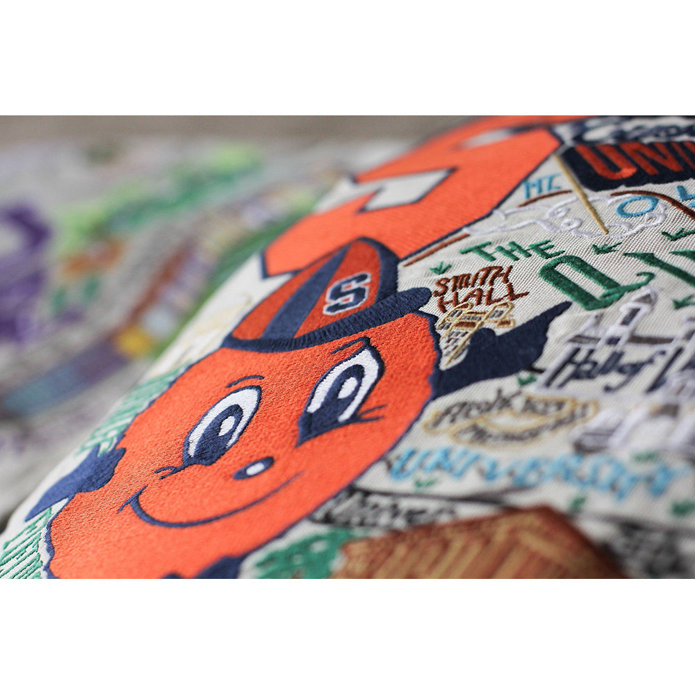 Syracuse University Collegiate Hand-Embroidered Pillow Quirks!