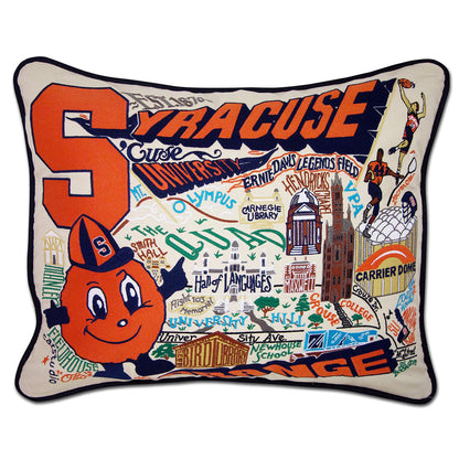 Syracuse University Collegiate Hand-Embroidered Pillow Quirks!