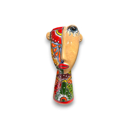 Talavera Lady Planter | Handcrafted Mexican Folk Art