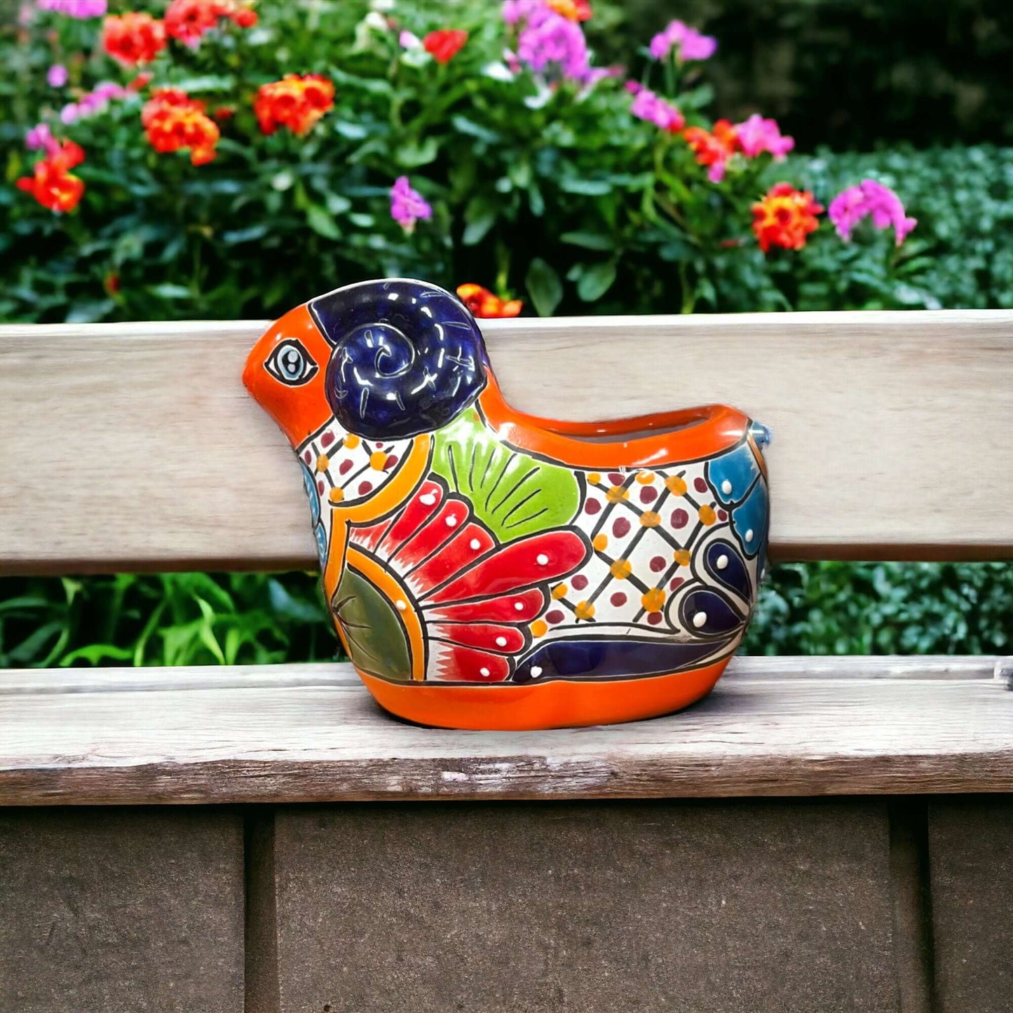 Talavera Ram Planter | Colorful Mexican Sheep Ceramic Pot