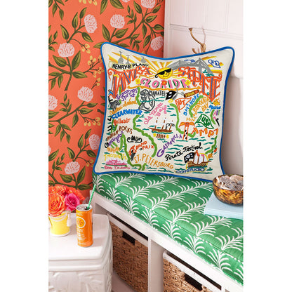 Tampa - St. Pete, FL Hand-Embroidered Pillow Quirks!