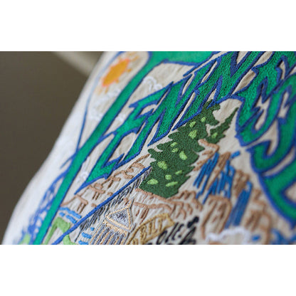 Tennessee Hand-Embroidered Pillow