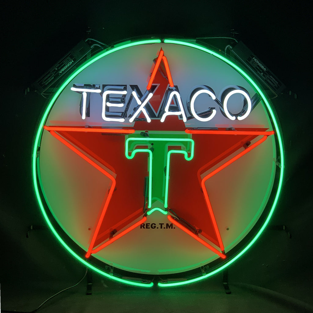 Texaco Gasoline Neon Signs Light Neon Signs Land