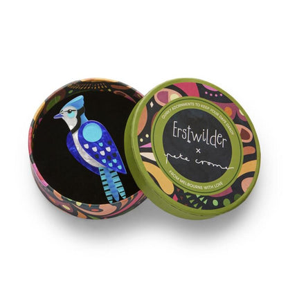 The Boisterous Blue Jay Brooch by Erstwilder Quirks!