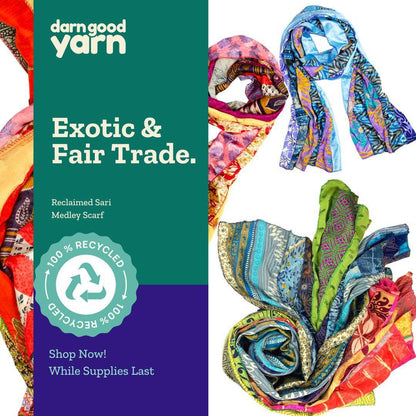The Medley Sari Silk Scarf