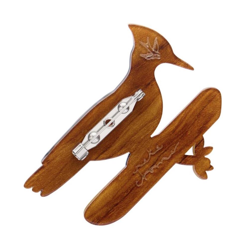 The Persistent Pileated Woodpecker Brooch by Erstwilder Quirks!