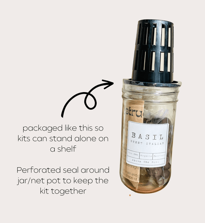 Glass Jar Semi-Hydroponic Garden Kit