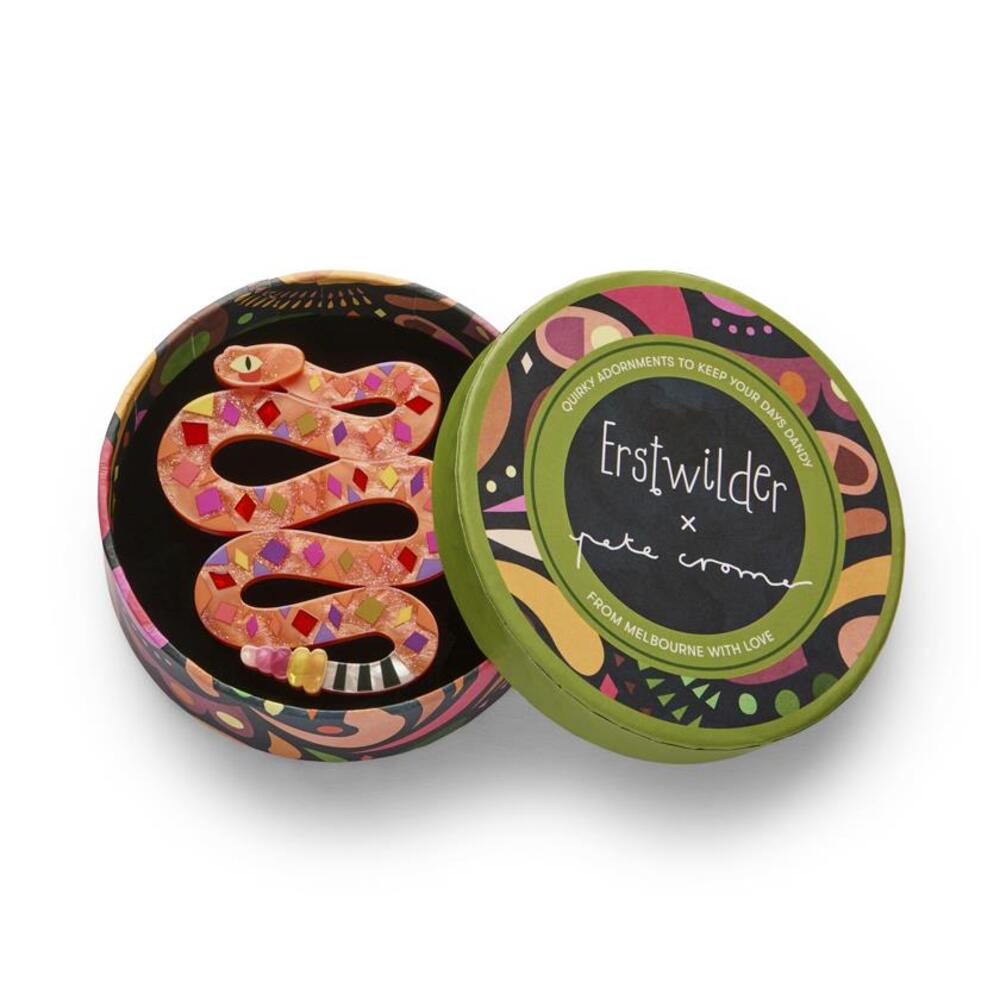 The Rowdy Rattlesnake Brooch by Erstwilder Quirks!