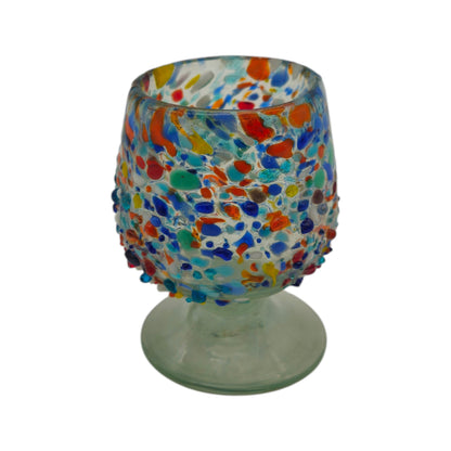 Confetti Rock Shot Glass | Handcrafted Mexican Cognac-Style Glass