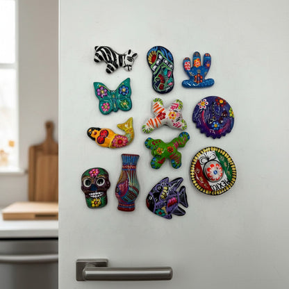Guerrero Pottery Magnets | Assorted Mexican Fridge Magnets