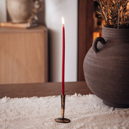 Mini Antique Brass Candlestick Out of the Blue