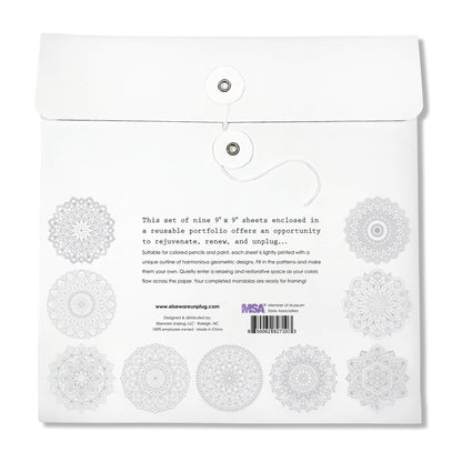 Mandala Coloring Sheets - Deluxe 110lb Paper, Artist Quality