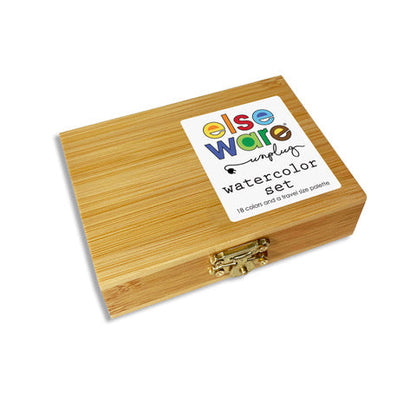 Watercolor Essentials Bundle | Bamboo Case, Metallics, & Paper Pad