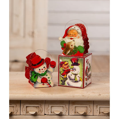 Tin Santa Bucket Small by Bethany Lowe Designs Quirks!