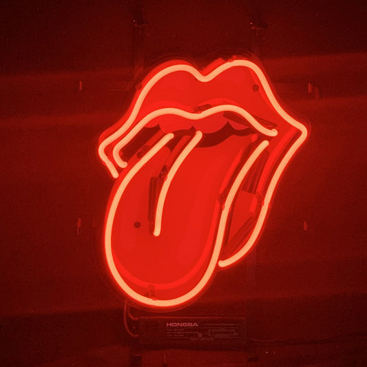 Red Rolling Stones Neon Signs Light Neon Signs Land