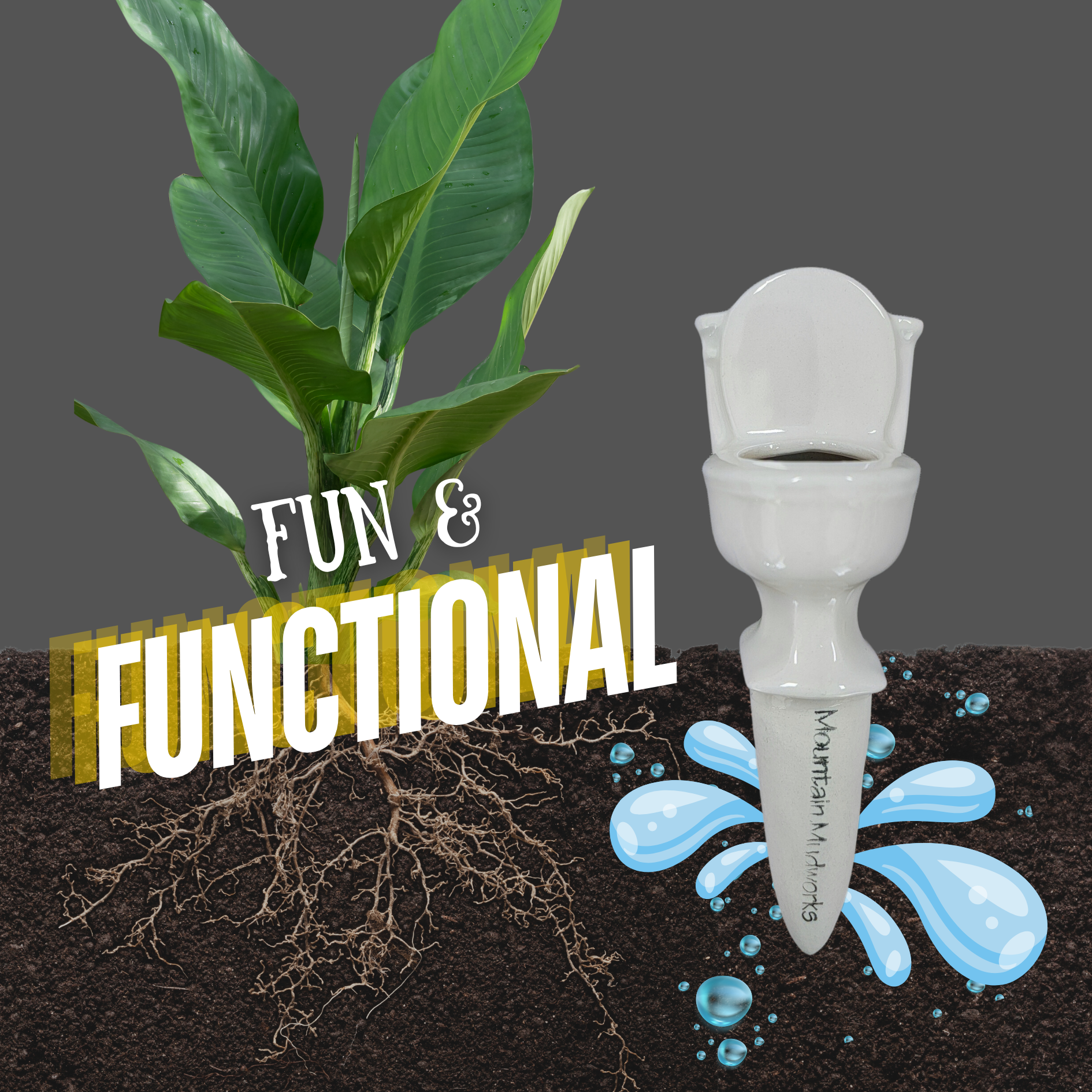 Toilet Watering Spike Mountain Mudworks