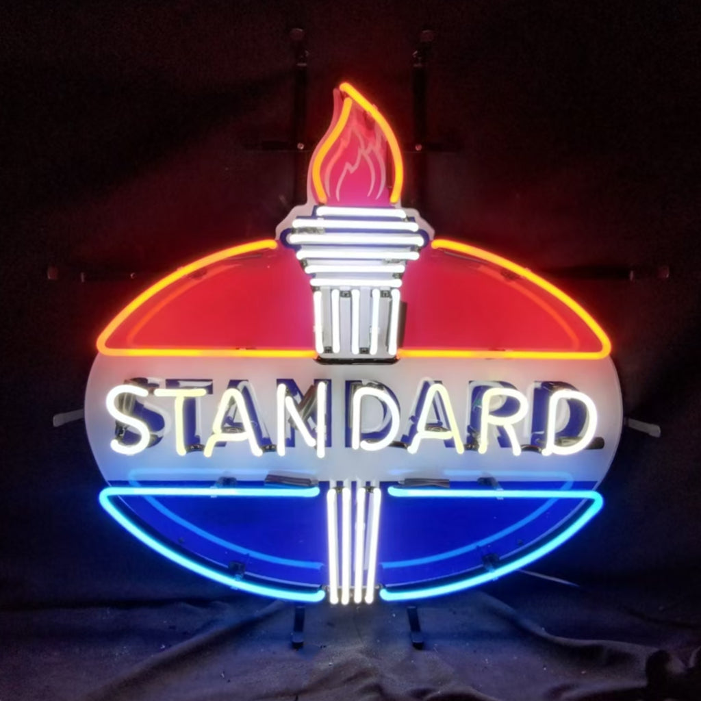 Torch with Standard Gasoline Neon Light Sign Neon Signs Land