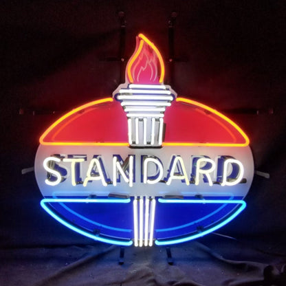 Torch with Standard Gasoline Neon Light Sign Neon Signs Land