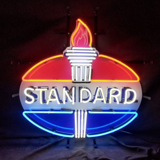 Torch with Standard Gasoline Neon Light Sign Neon Signs Land