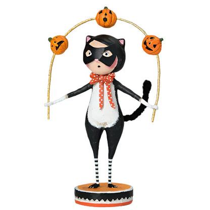 Toss a Jack Cat Halloween Figurine by Lori Mitchell *NEW FOR 2025*