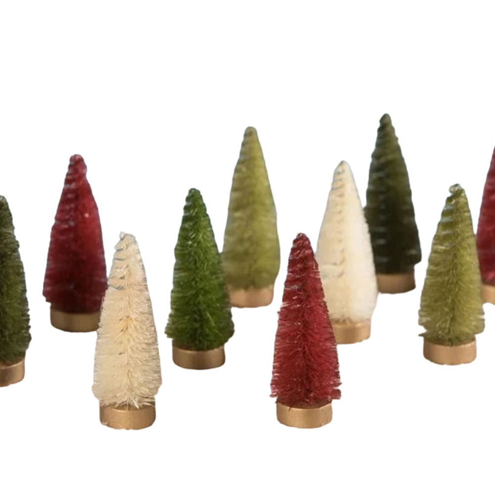 Traditional Bottle Brush Tree Set of 10 by Bethany Lowe Designs Quirks!