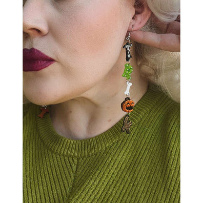 Trick or Treat Halloween Earrings by Lipstick & Chrome