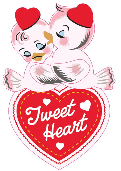 Tweet Heart Brooch by 50's Vintage Dame x Lipstick & Chrome