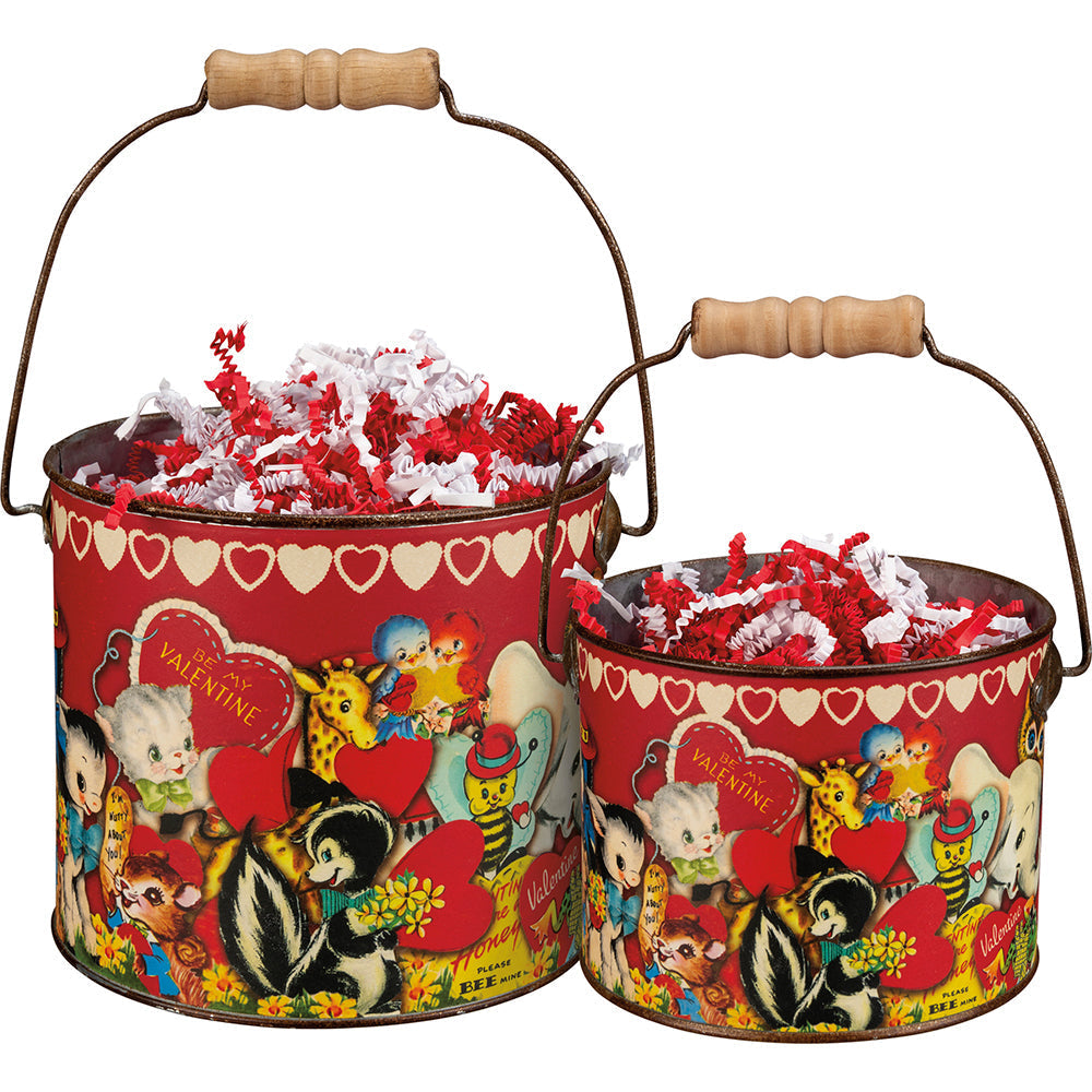 Vintage Valentine Metal Bucket Set Quirks!