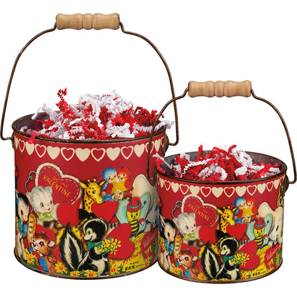 Vintage Valentine Metal Bucket Set Quirks!