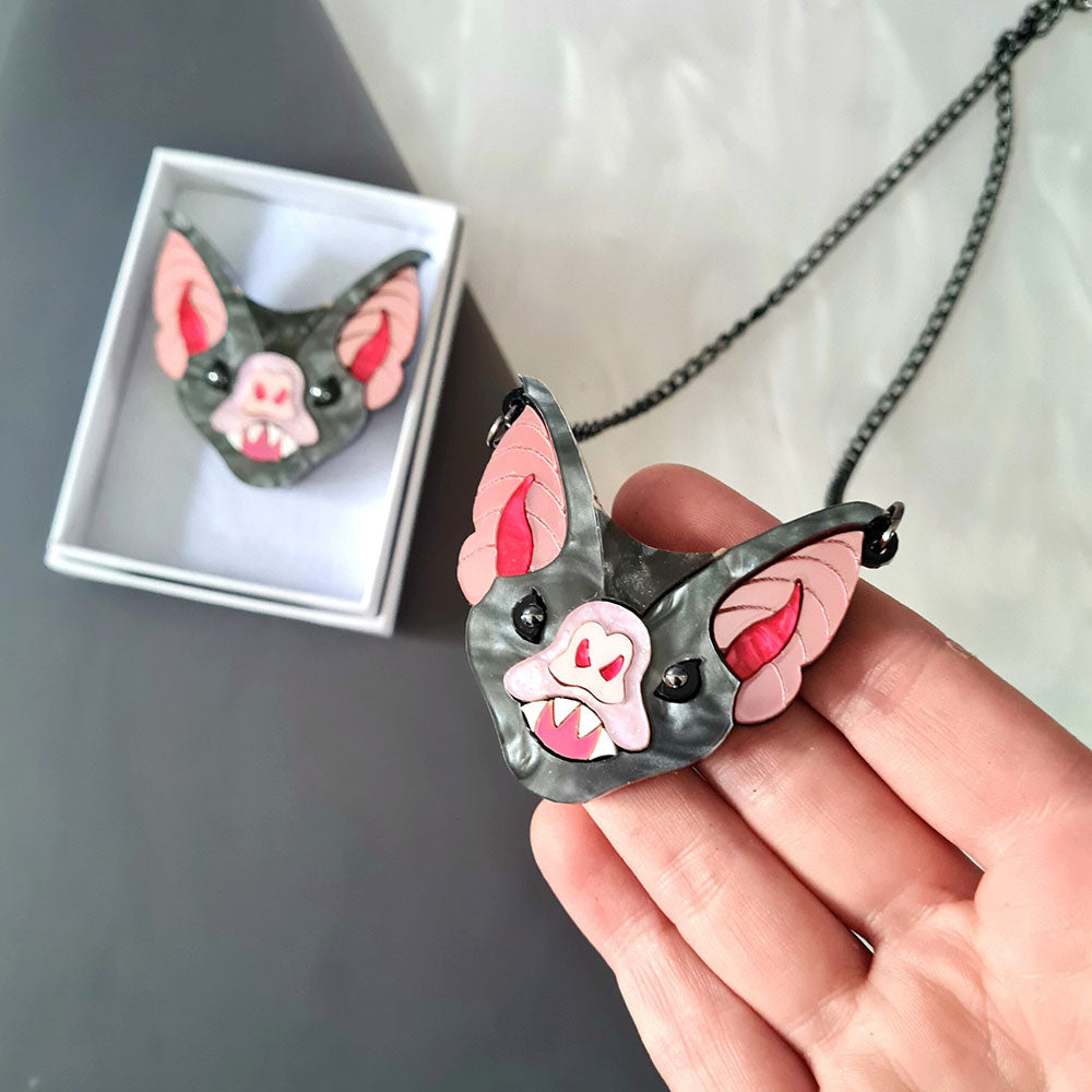 Vampire Bat Necklace by Cherryloco Quirks!