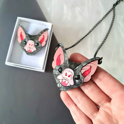 Vampire Bat Necklace by Cherryloco Quirks!
