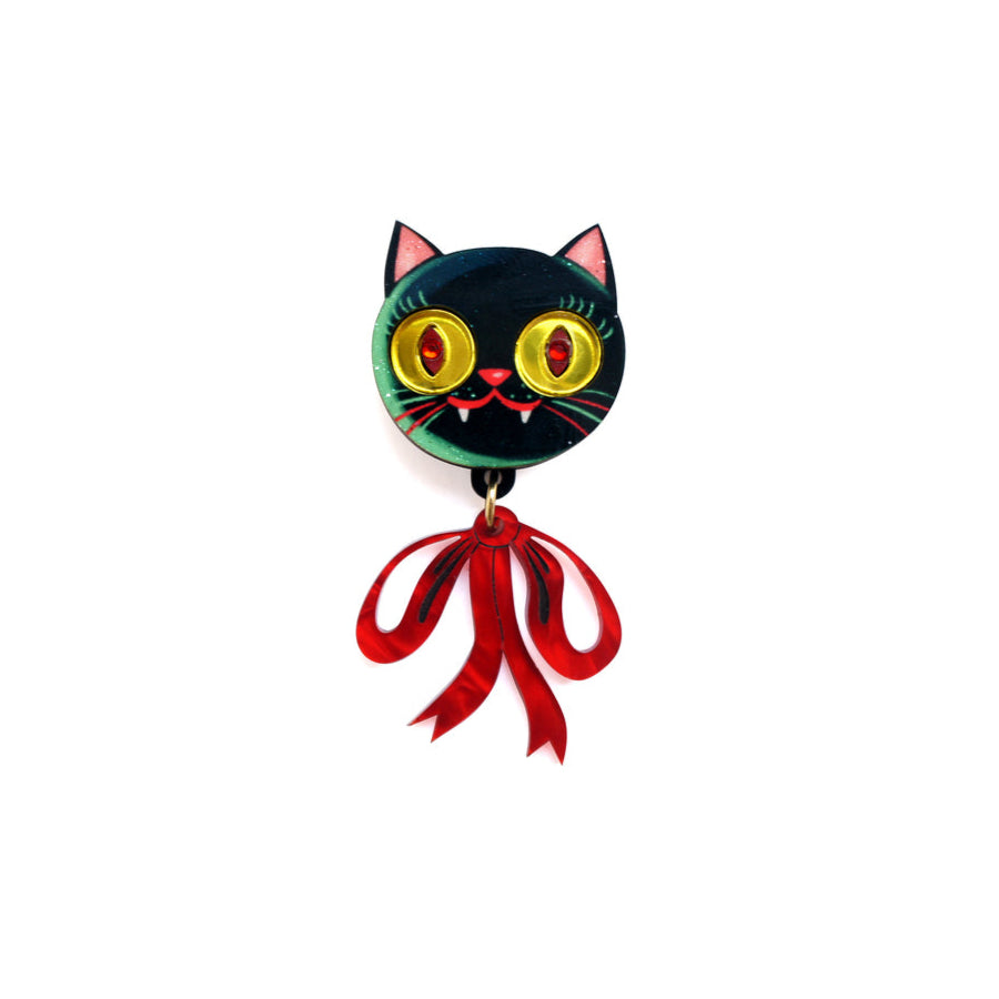 Vampire Kitten Button Cover by Laliblue