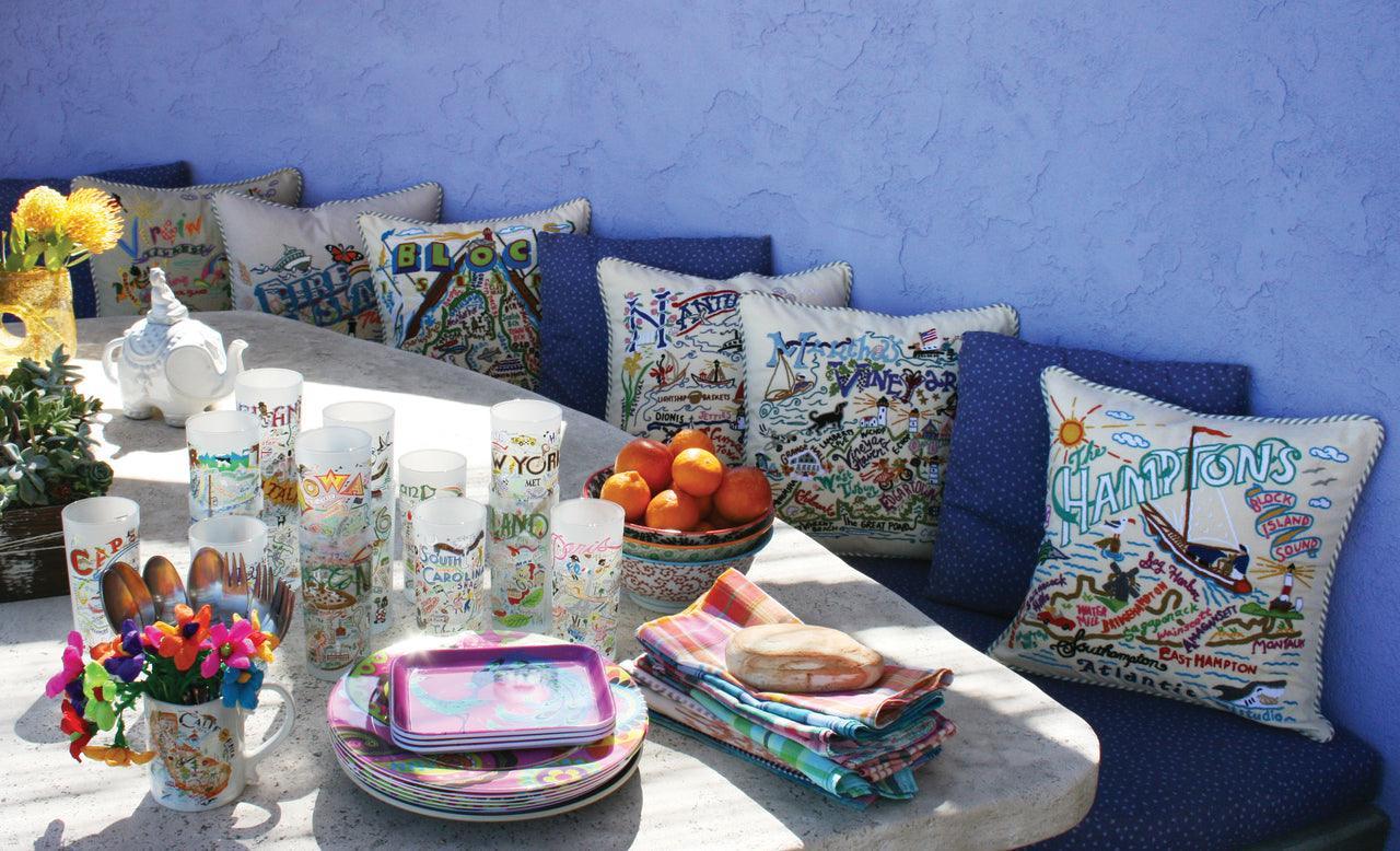 Vancouver, B.C. Hand-Embroidered Pillow Quirks!