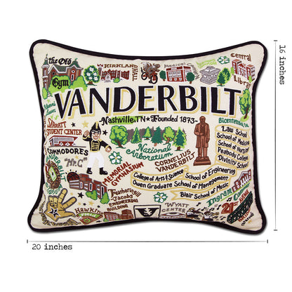 Vanderbilt University Collegiate Hand-Embroidered Pillow Quirks!