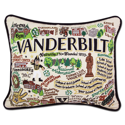 Vanderbilt University Collegiate Hand-Embroidered Pillow Quirks!