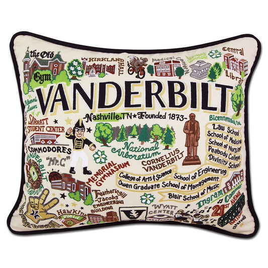Vanderbilt University Collegiate Hand-Embroidered Pillow Quirks!