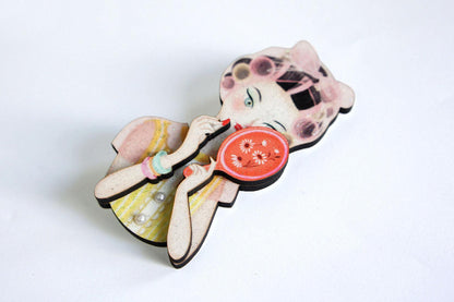Vanity Lady Brooch by Laliblue