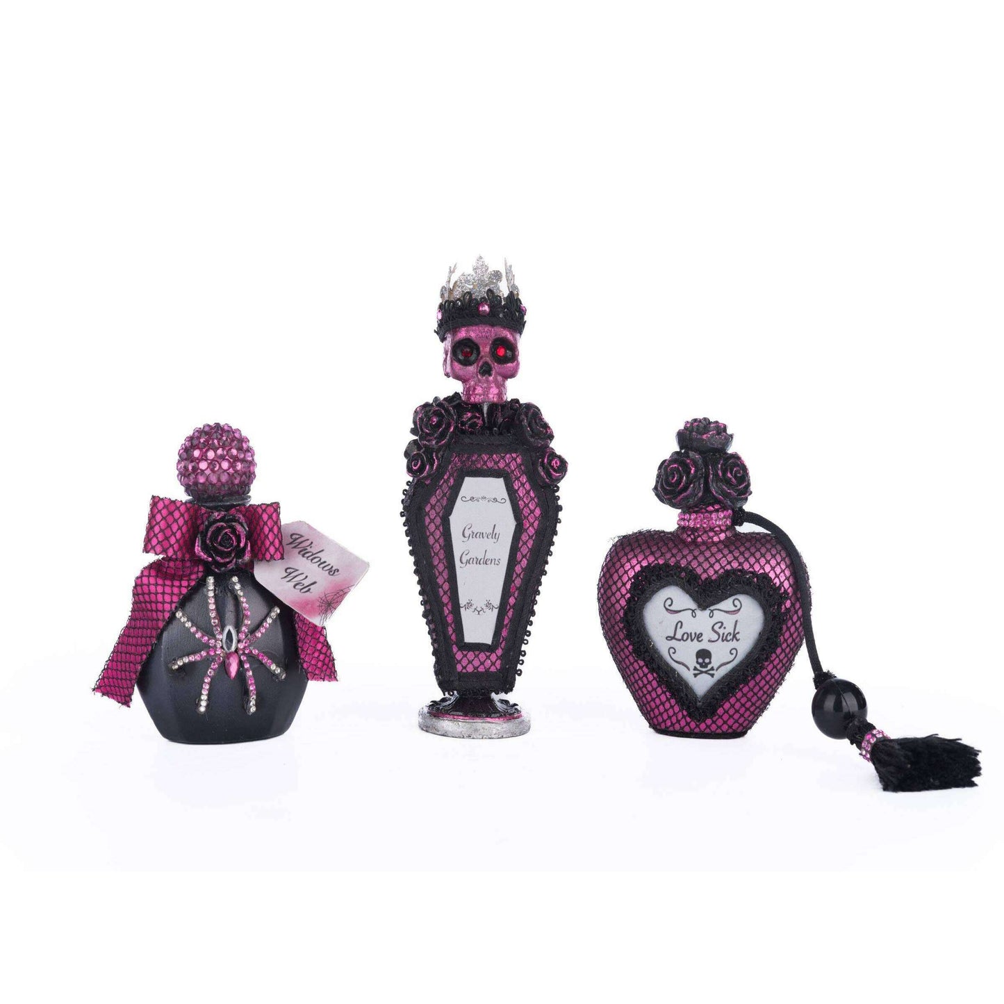 Vanity Potion Bottles Assortment of 3 by Katherine's Collection
