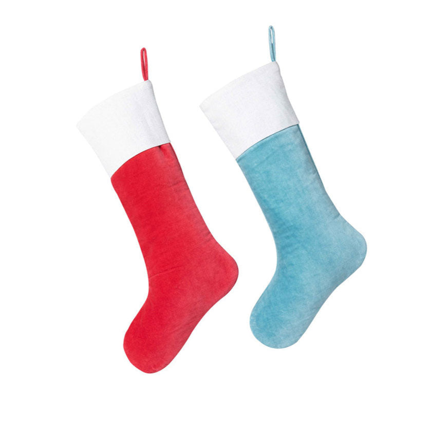 Velvet Stockings with Shimmery Linen Cuff Set of 2 Quirks!