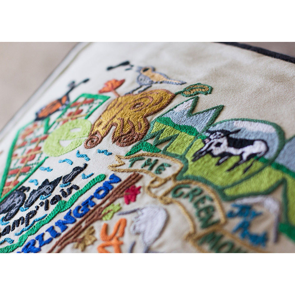 Vermont Hand-Embroidered Pillow Quirks!