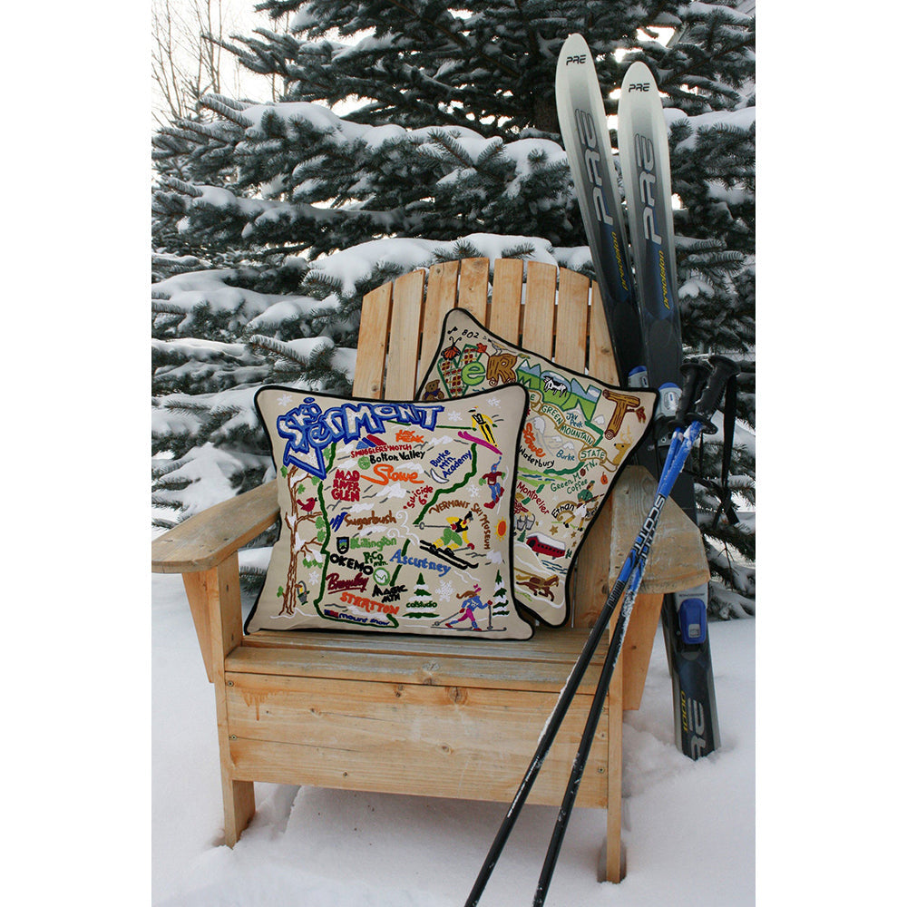 Vermont Hand-Embroidered Pillow Quirks!