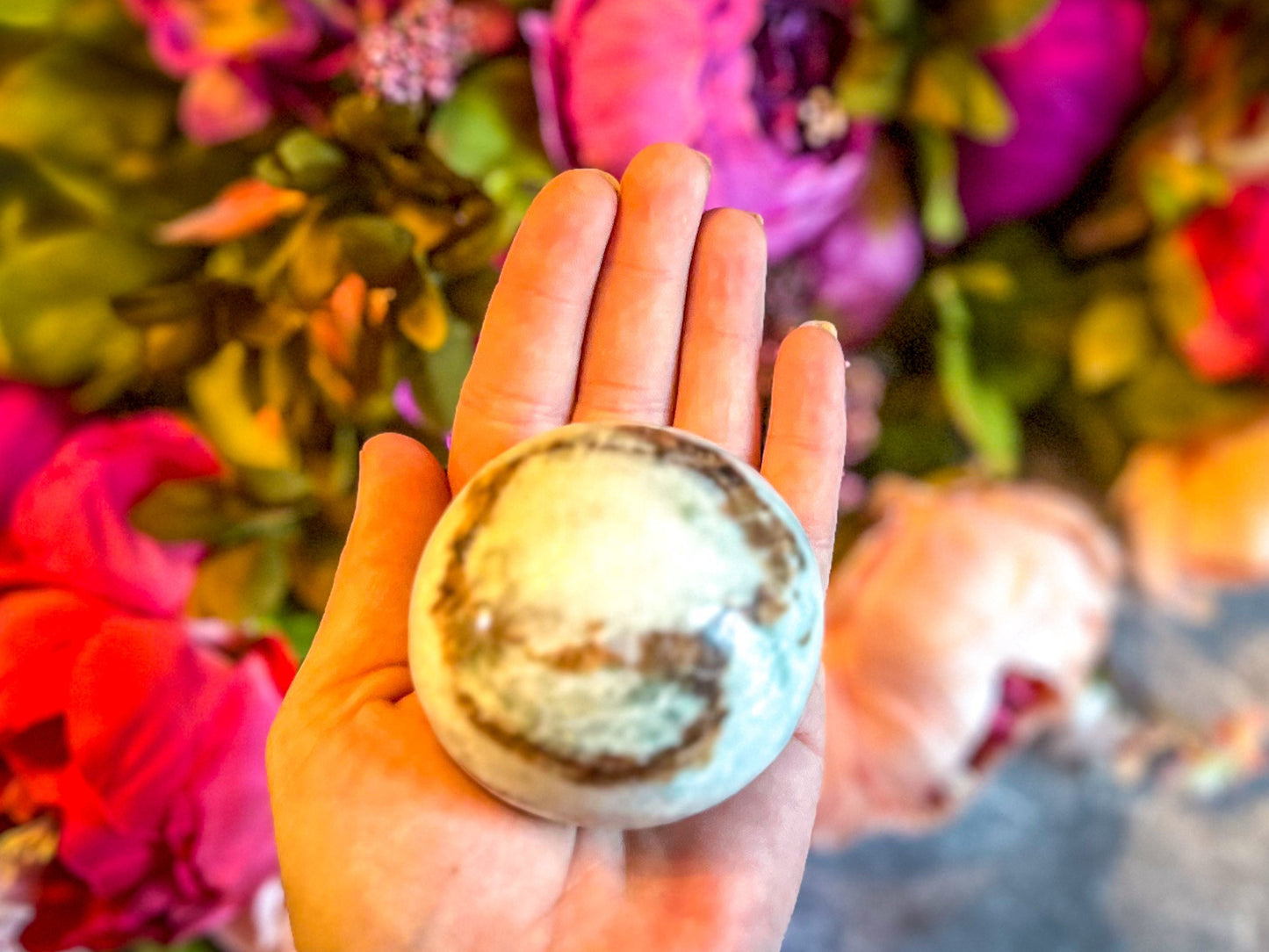 Vesuvianite and Garnet Crystal Spheres, ethically sourced