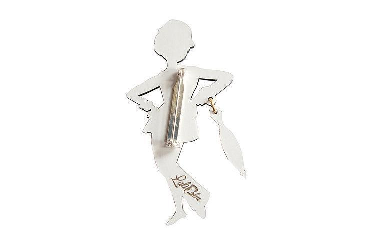Victor Victoria Halloween Brooch by Laliblue