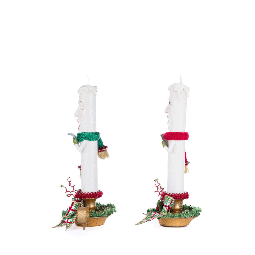 Village Of Holly Woods Caroling Candles Assortment of 2 by Katherine's Collection Quirks!