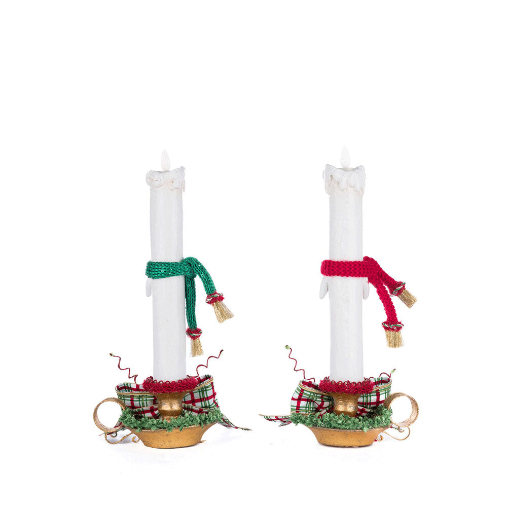Village Of Holly Woods Caroling Candles Assortment of 2 by Katherine's Collection Quirks!