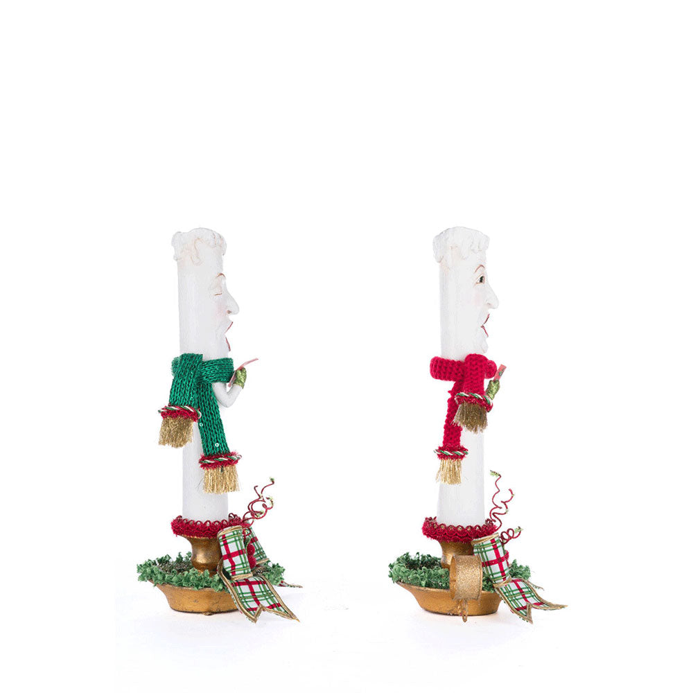 Village Of Holly Woods Caroling Candles Assortment of 2 by Katherine's Collection Quirks!