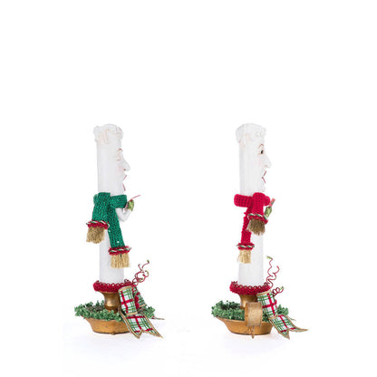 Village Of Holly Woods Caroling Candles Assortment of 2 by Katherine's Collection Quirks!